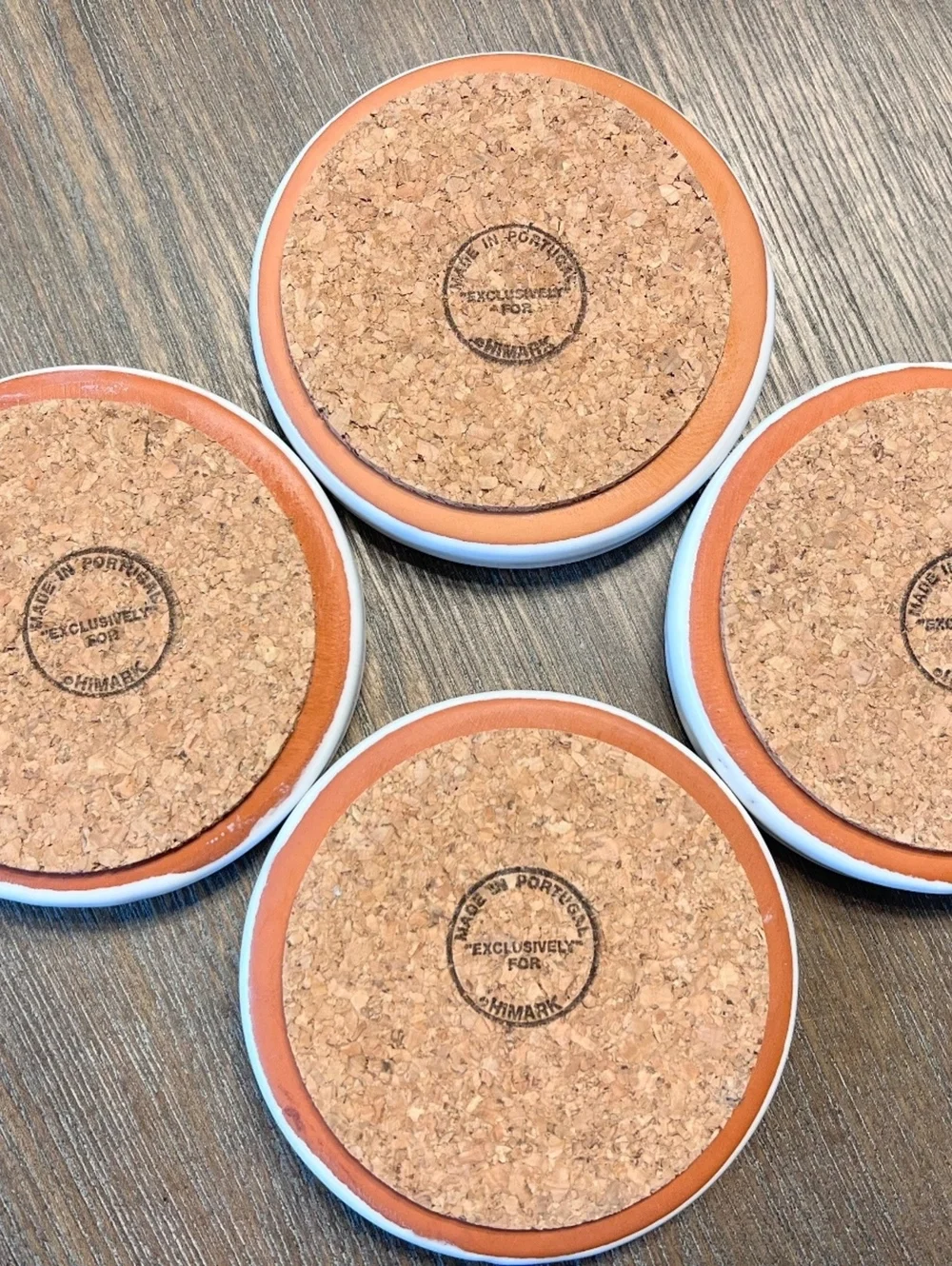 Made in Portugal-Set of 4 Terracotta/Clay coasters